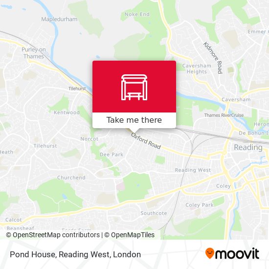 Pond House, Reading West map