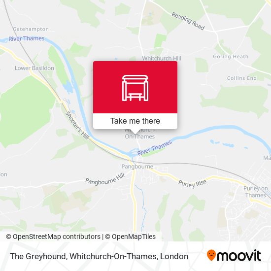 The Greyhound, Whitchurch-On-Thames map