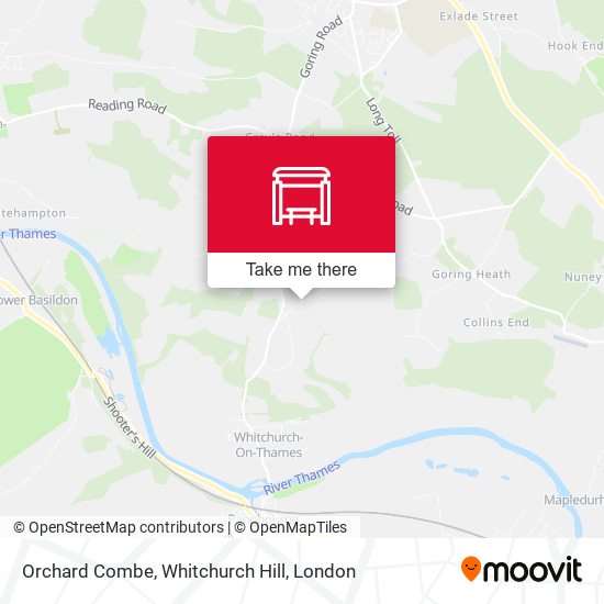 Orchard Combe, Whitchurch Hill map