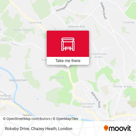 Rokeby Drive, Chazey Heath map