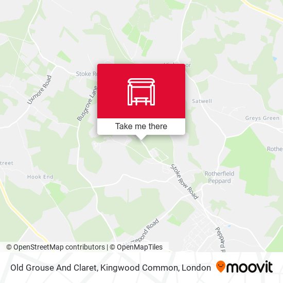 Old Grouse And Claret, Kingwood Common map