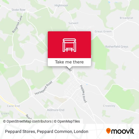 Peppard Stores, Peppard Common map