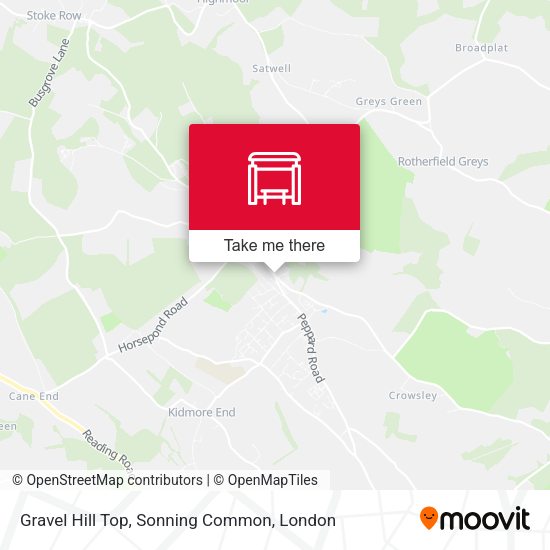 Gravel Hill Top, Sonning Common map