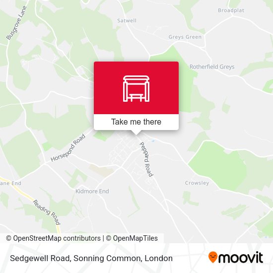 Sedgewell Road, Sonning Common map
