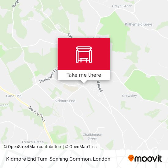 Kidmore End Turn, Sonning Common map