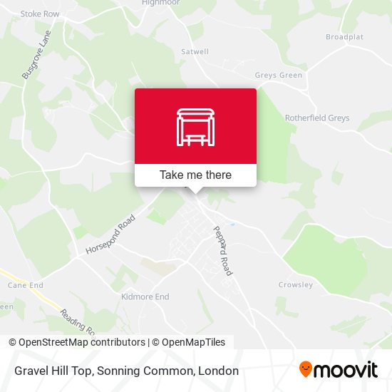 Gravel Hill Top, Sonning Common map