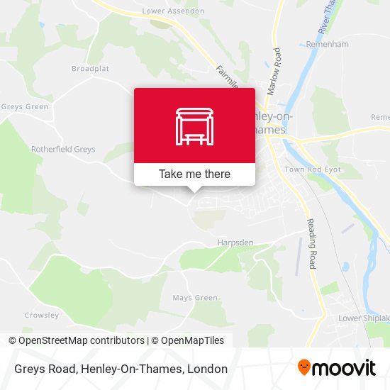 Greys Road, Henley-On-Thames map