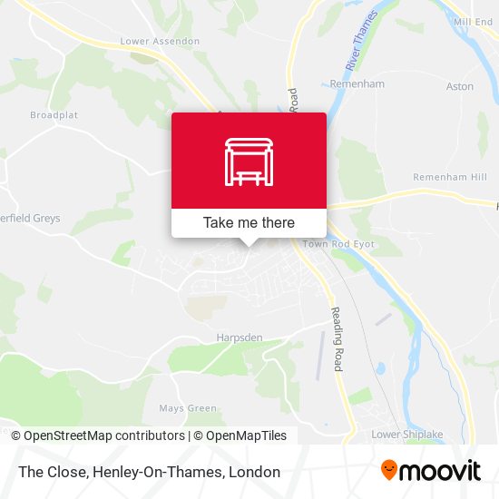 The Close, Henley-On-Thames map