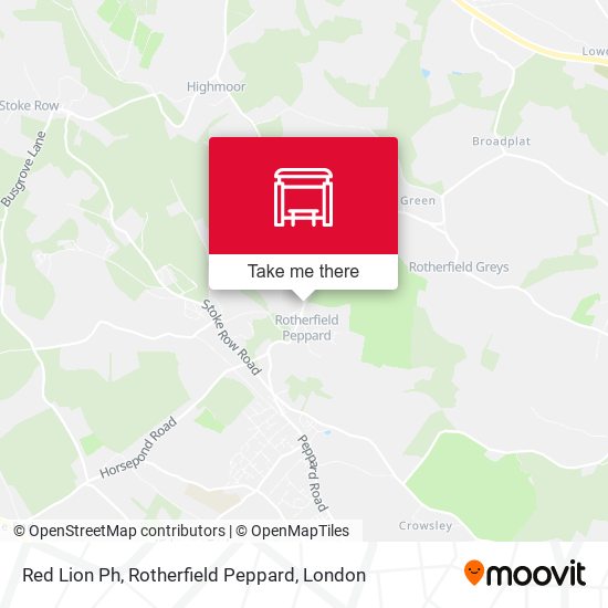 Red Lion Ph, Rotherfield Peppard map