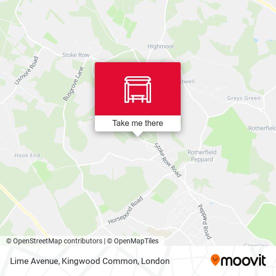 Lime Avenue, Kingwood Common map