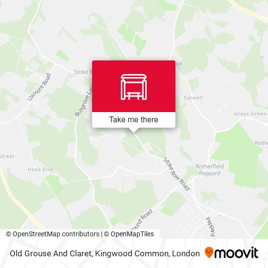 Old Grouse And Claret, Kingwood Common map
