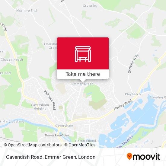 Cavendish Road, Emmer Green map