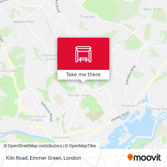 Kiln Road, Emmer Green map