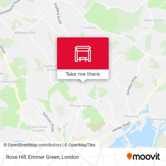 Rose Hill, Emmer Green map