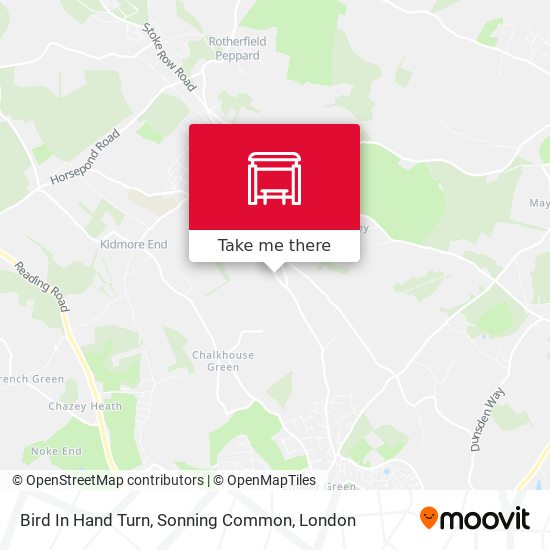 Bird In Hand Turn, Sonning Common map