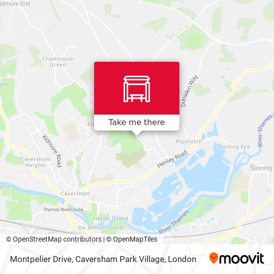 Montpelier Drive, Caversham Park Village map