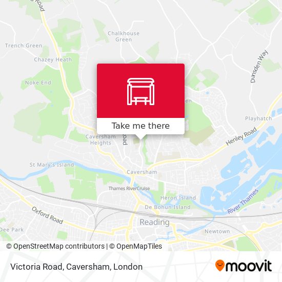 Victoria Road, Caversham map
