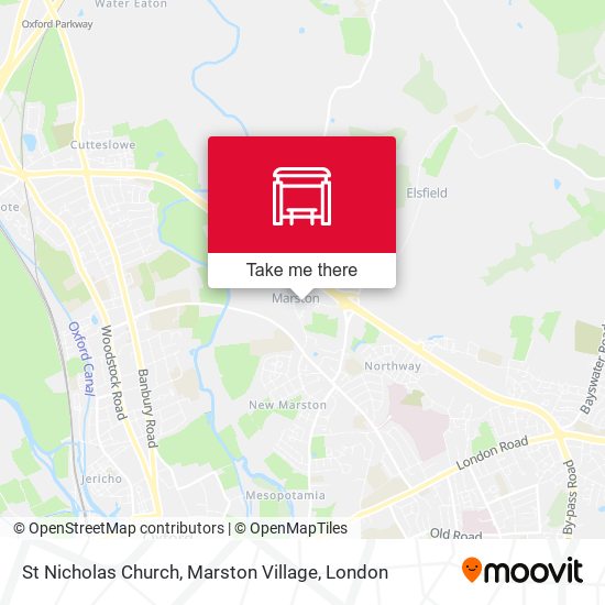 St Nicholas Church, Marston Village map