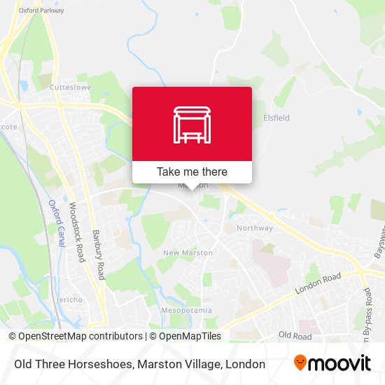 Old Three Horseshoes, Marston Village map