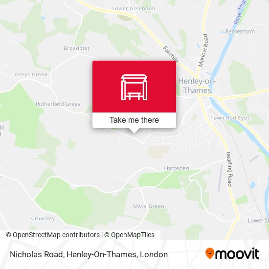 Nicholas Road, Henley-On-Thames map