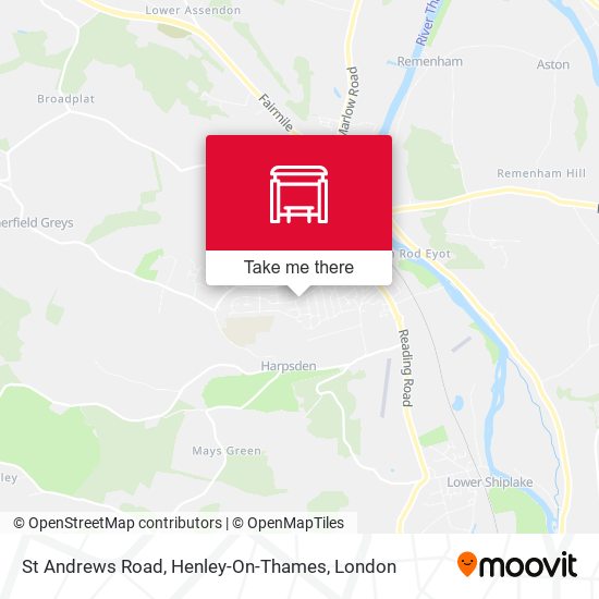 St Andrews Road, Henley-On-Thames map