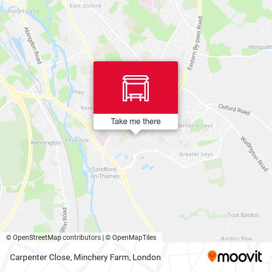 Carpenter Close, Minchery Farm map
