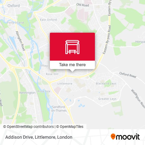 Addison Drive, Littlemore map