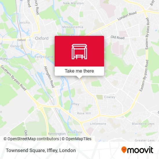 Townsend Square, Iffley map