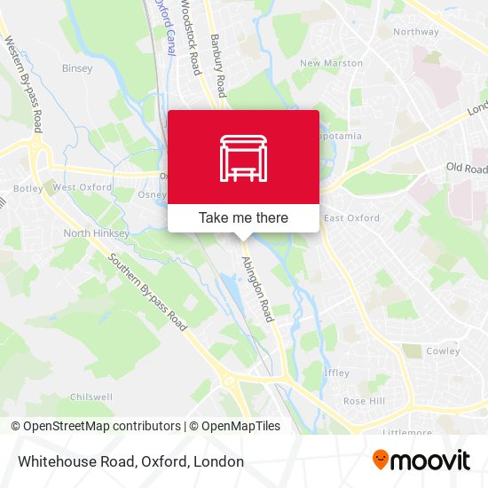 Whitehouse Road, Oxford map