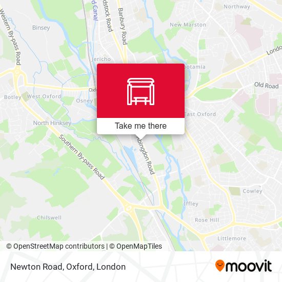Newton Road, Oxford map