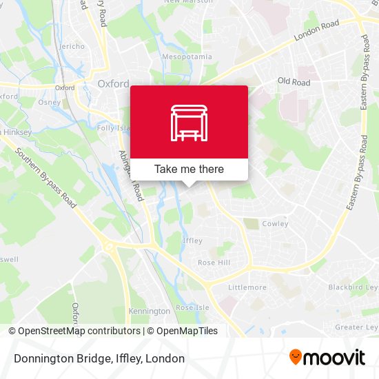 Donnington Bridge, Iffley map