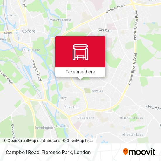 Campbell Road, Florence Park map
