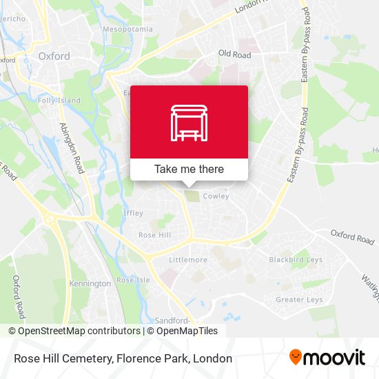 Rose Hill Cemetery, Florence Park map