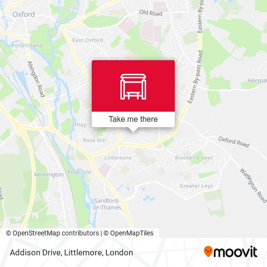 Addison Drive, Littlemore map