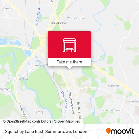 Squitchey Lane East, Summertown map
