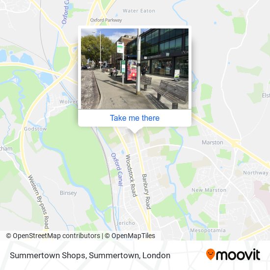 Summertown Shops, Summertown map