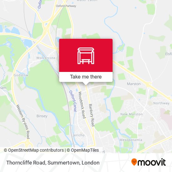 Thorncliffe Road, Summertown map