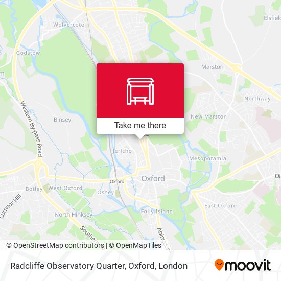 Radcliffe Observatory Quarter, Oxford map