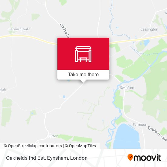 Oakfields Ind Est, Eynsham map