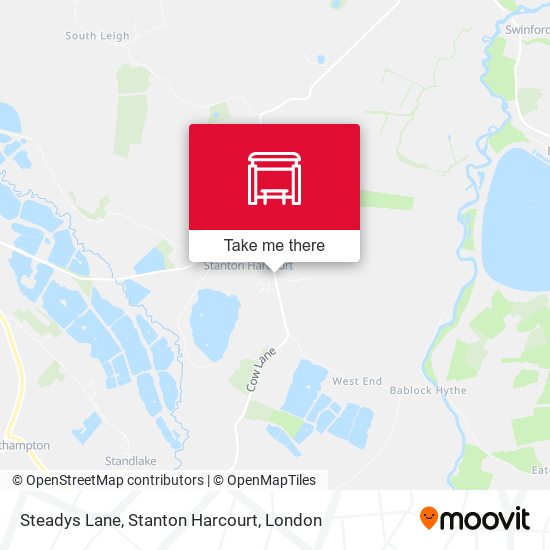 Steadys Lane, Stanton Harcourt map