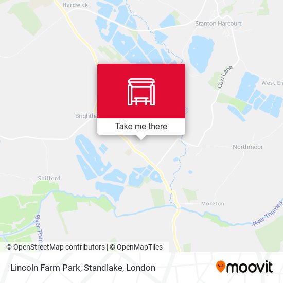 Lincoln Farm Park, Standlake map