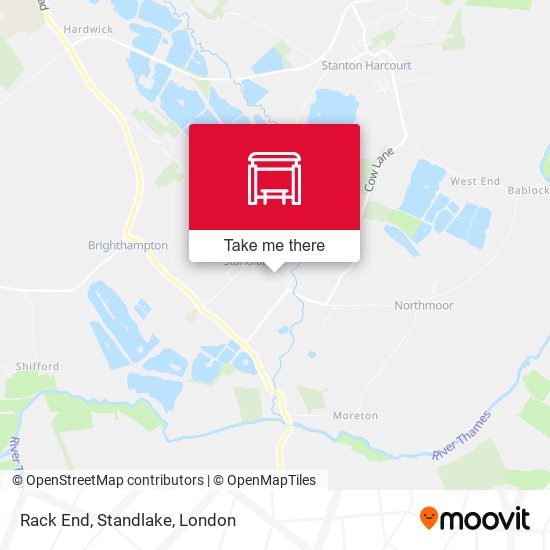 Rack End, Standlake map