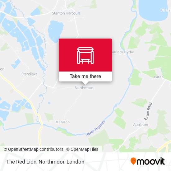 The Red Lion, Northmoor map