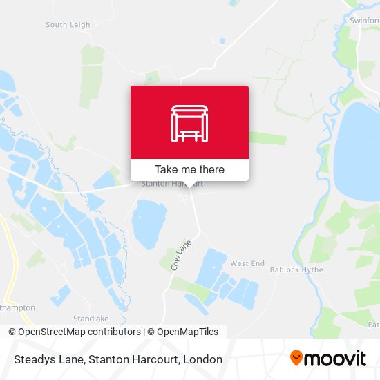 Steadys Lane, Stanton Harcourt map