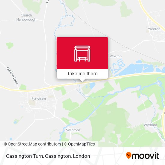 Cassington Turn, Cassington map