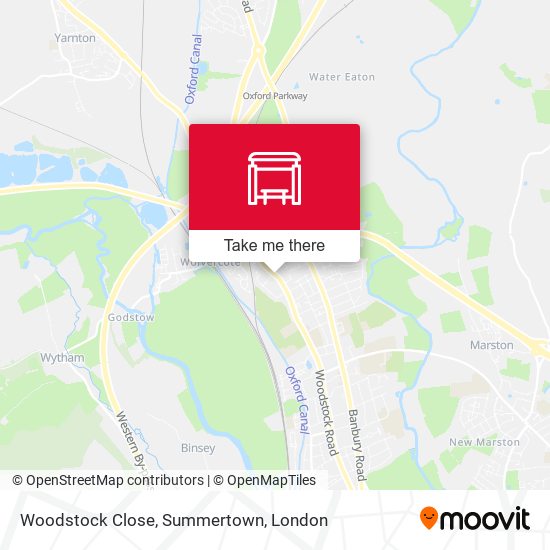 Woodstock Close, Summertown map