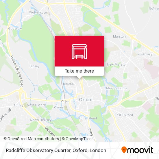 Radcliffe Observatory Quarter, Oxford map