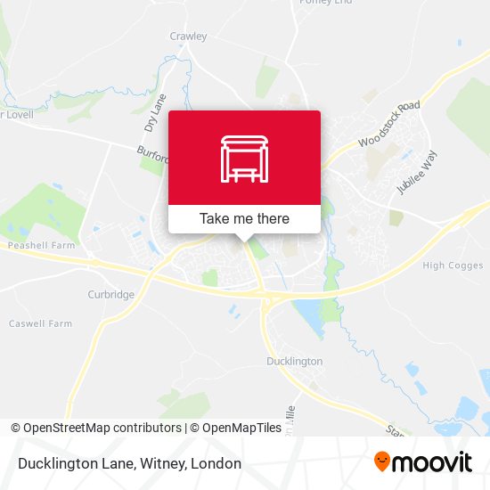 Ducklington Lane, Witney map