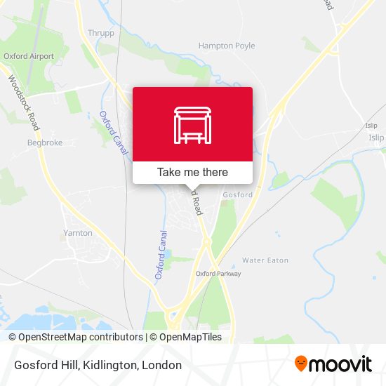 Gosford Hill, Kidlington map