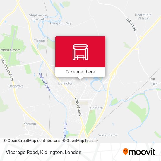 Vicarage Road, Kidlington map